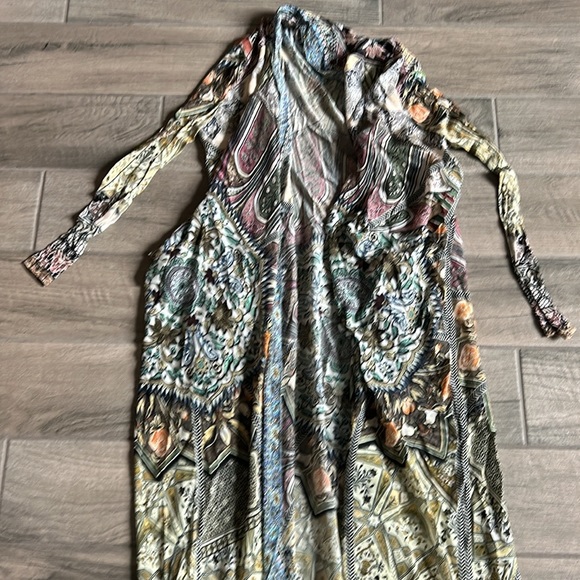 Camilla printed robe with pockets - Picture 2 of 5